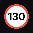 Limite di velocità 130